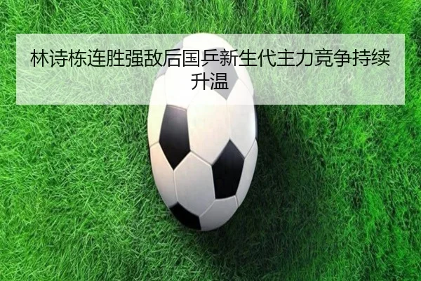 林诗栋连胜强敌后国乒新生代主力竞争持续升温（ng28）